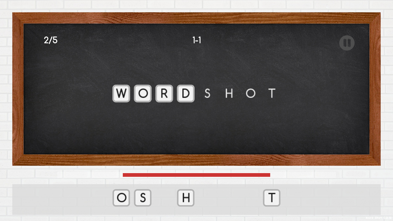 Word Shot - игра в жанре Word Typing/Learning/Guessing от Undrev